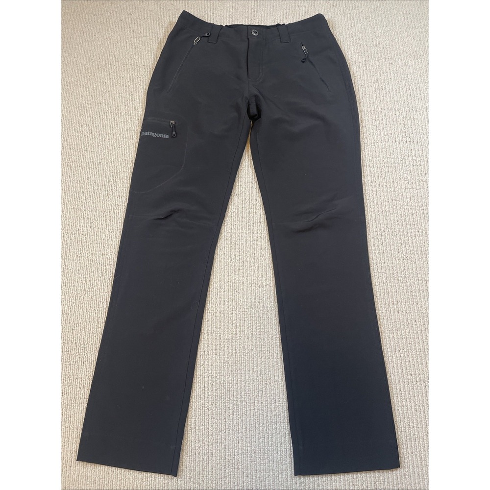 Patagonia Women's 4 Simple Guide Softshell Hiking Pants Stretch Outdoor Black